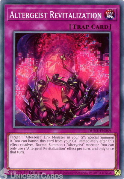 DUNE-EN069 Altergeist Revitalization :: Common 1st Edition Mint YuGiOh Card