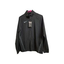 New Nike Dri-FIT Training Jacket Men's Size Small Black Full Zip AJ3372-002