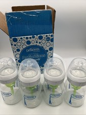 NEW - 4 pack Dr Brown's Natural Flow Narrow Baby Bottles 5oz/150ml Anti-Colic