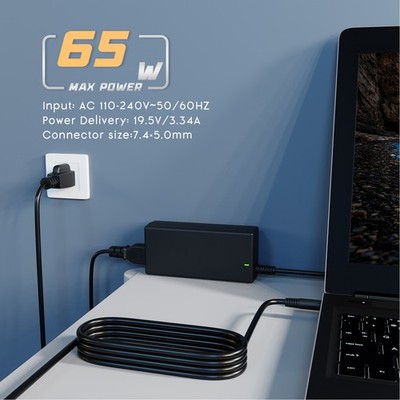 Alimentatore 65W Caricatore per Dell Inspiron 17 15 14 13 11 3000 5000