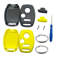 Key Fob Case Replacement for Honda Civic LX Accord Crosstour Black  Yellow