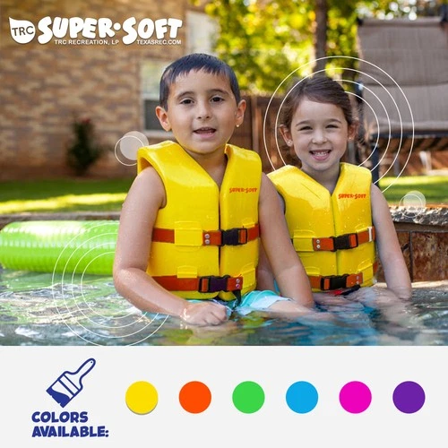 TRC Recreation Super Soft Child Life Jacket Swim Safety Vest, X Small (Open Box) image 5