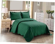 Home Collection 3pc King/Cal King Over Size Elegant Embossed Bedspread Set