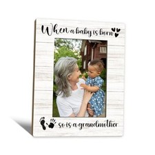 New Grandma Gifts First Time Picture Frame 5x7, Grandma Picture Frame for New
