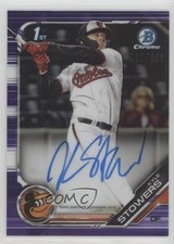 2019 Bowman Draft Chrome Pick Purple Refractor 101/250 Kyle Stowers Auto 1k58