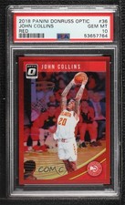 2018-19 Panini Donruss Optic Red Prizm 10/99 John Collins #36 PSA 10 GEM MT 1u6