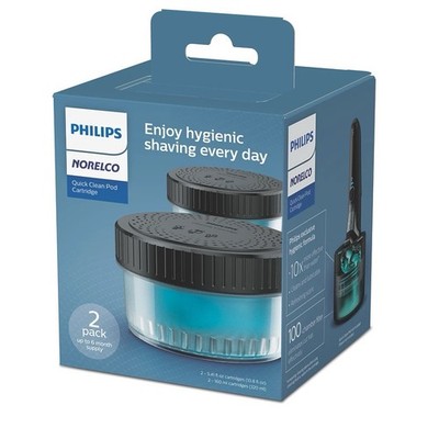 Norelco Philips Quick Clean Pod Cartridges (2 Pack) Model CC12/52 A6