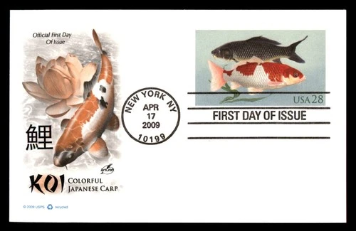 Mayfairstamps US FDC 2009 Koi Japanese Carp First Day Cover aaw_82719