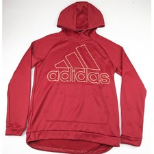 Adidas Red Athletic Hoodie = Youth Large
