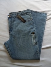 Lee Women's High Rise Relaxed Fit Straight Leg Instant Slim Blue Jeans 16 S NWT