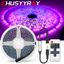 5M 2538 300 LED Strip Waterproof UV Purple Ultraviolet Flexible