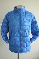 Marmot Boys Down Puffer Coat Blue Quilted Jacket Full Zip Pockets Size XL