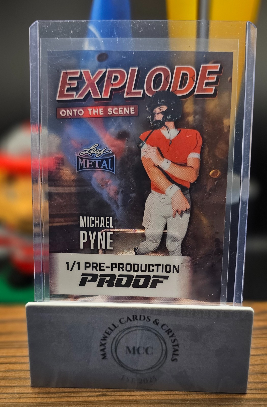2026 Leaf Metal Explode Onto The Scene Michael Pyne Acetate  1/1 Proof