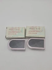 2 Mary Kay Eye Color Powder Perfect Blackest Black/Black Onyx #6203 NEW