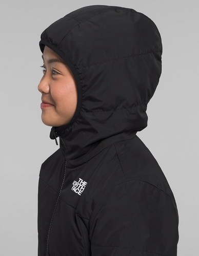 The North Face Kids Mossbud Reversible Parka Jacket Size L/12 Black New $150 - Picture 6 of 14