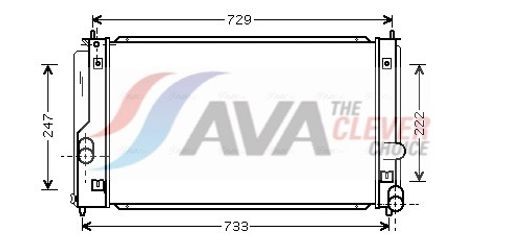 Fits AVA TO2295 WATER COOLER TOYOTA CELICA (2000) CELICA 1.8 VVTI