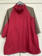 A Nike Golf Storm Fit 1/4 Zipper Wind Shirt Size XXL - Red  Taupe - Flawless