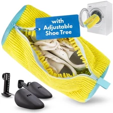 Laundry Shoe Bags for Washing Machine, 2 Pack Yellow Shoe Washing Bag, Laundr...