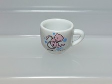 Taza de cerámica miniatura para comedor Mew Pokemon Bandai 1999 Japón 1 pulgada