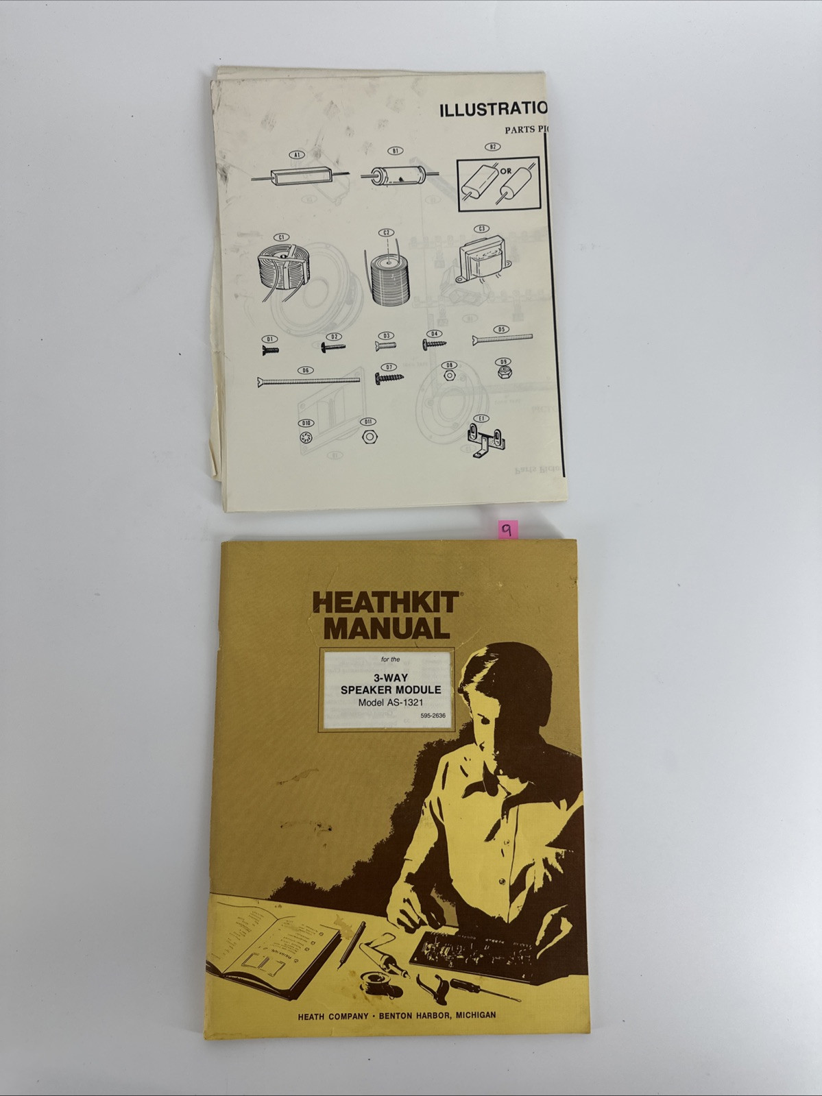 RARE Vintage Original Heathkit Manual AS-1321 for 3-Way Speaker Module