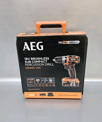  Neu AEG 18V Schlagbohrschrauber  BSB18SBL-202C Brushless Set Schlagbohrmaschine