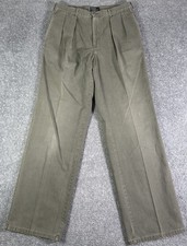 VTG 90s Polo Ralph Lauren Mens Size 32x32 Pleated Chinos Olive Green Made In USA
