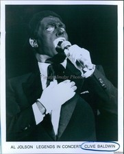 News Singing Impressionist Clive Baldwin Tribute To Jolson Theater 8X10 Photo