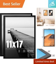 11x17 Plexiglass Frames - Lightweight  Easy to Mount - Modern Home Essential