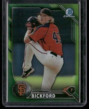 2016 Bowman #BCP72 Phil Bickford Chrome Prospects Green Refractor #/99