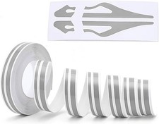 Glossy Gray Vinyl Pinstripe Tape for Car Motorcycle DIY, Solid Dec Color: Gray