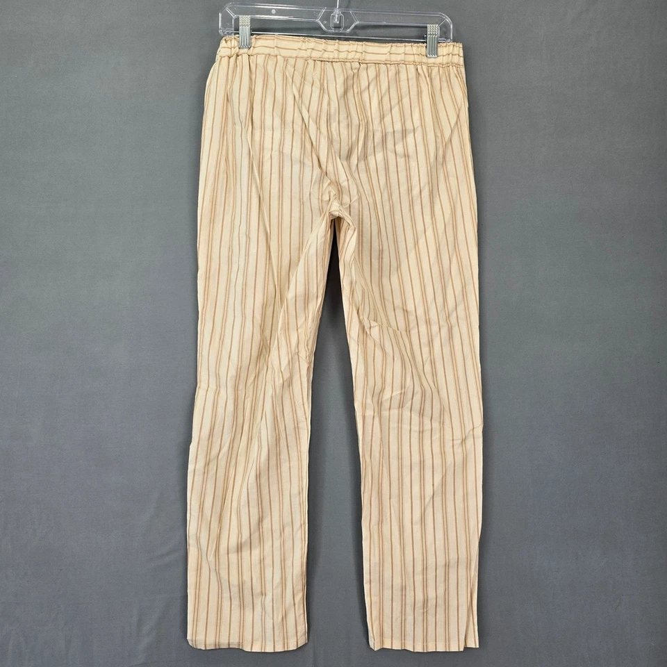 Pantalones BeBop color caqui tostado NUEVO elásticos a rayas simuladas lazo cintura tirar-on para mujer talla M Foto 2 de 4