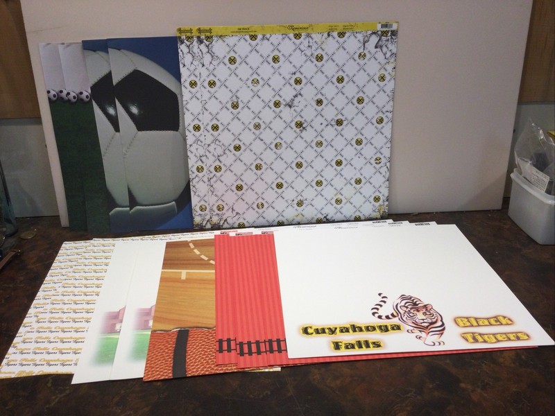 12“ X 12“ Scrap Booking Papers Lot Of 15