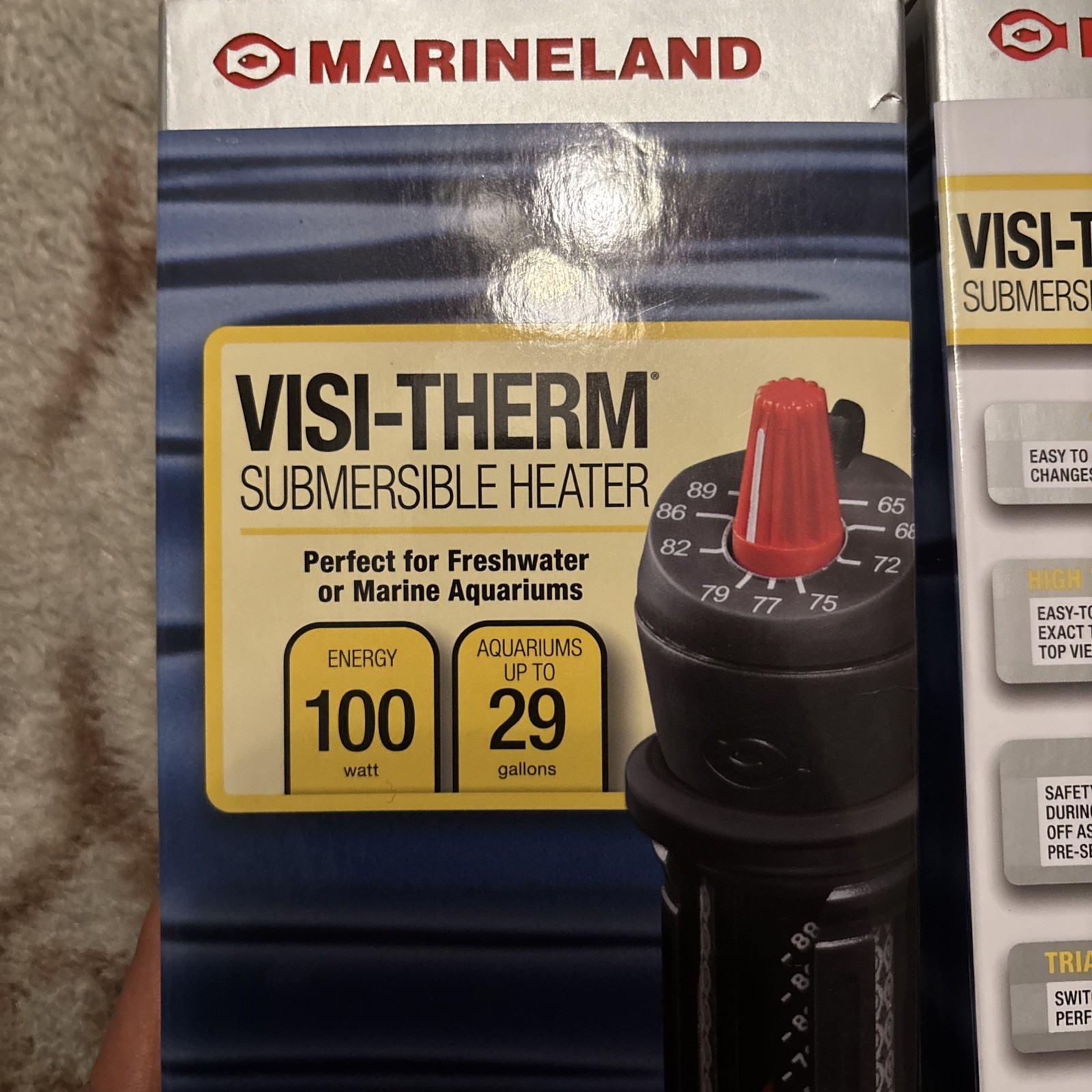 Marineland Visi Therm Submersible Aquarium Heater100W (up to 29 gal.) ML90640