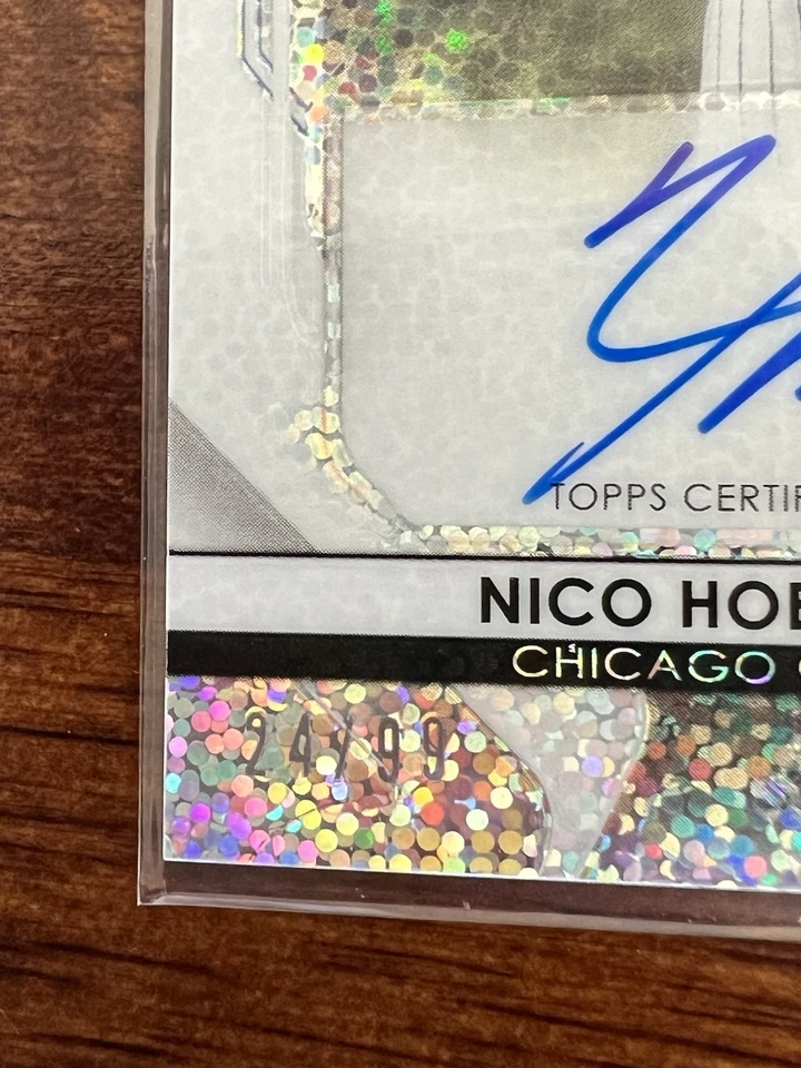2020 Bowman Sterling - Rookie Auto Nico Hoerner /99 #BSRA-NH Speckle Refractor - Image 2 of 3