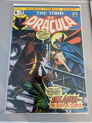 Tomb Of Dracula #10 Bronze Age Marvel Comics 1st Appearance Of Blade. 