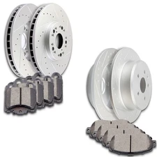 Ceramic Brake Pads And Rotors Front Rear For Lexus GS300 GS430 IS300 Drilled