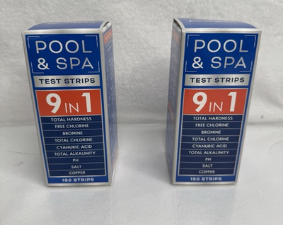 #ad Pool and SPA 9 in 1 Chlorine Dip Test Strips 300 Count Hot Tub $18.99