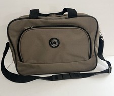 Leisure International Luggage tan Canvas Cosmetic Toiletry Travel Bag EUC
