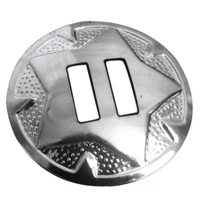 32 Pack 1-1/2 Inch. Hilason Brass Nickle Plated Headstall Saddle Concho