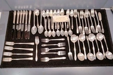 1847 Rogers Bros IS First Love Vintage Silverware 52 Pieces