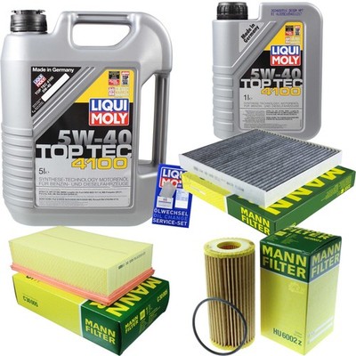 INSPEKTIONSKIT FILTER LIQUI MOLY ÖL 6L 5W-40 für VW Golf VII 5G1 BE1 2.0 GTI