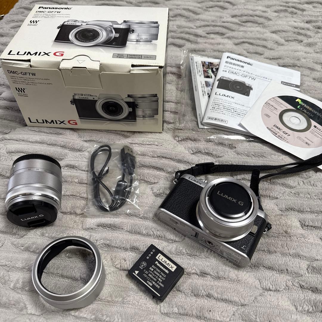 Panasonic DMC-GF7 LUMIX G Silver Compact Camera with Lens Panasonic DMC-GF7 LUMIX G Silver Compact Camera with Lens