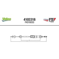 FTE 4103318 Seilzug KupplungsbetäTigung FüR Peugeot Fiat Citroen Lancia 806 22