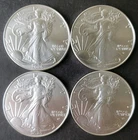 Lot of Four 2026 $1 American Silver Eagle Dollars