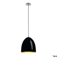 Schwarz Gold Moderne HäNgelampe Pendelleuchte 1X60W/E27 IP20 31 [Cm]