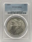 1899 P $1 PCGS MS 64 Morgan Silver Dollar, Better Date Choice Uncirculated Coin