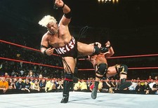 Rikishi against Stone Cold Steve Austin during Monday Night RA- Wrestling Photo