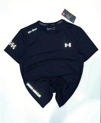 t-shirt under armour noir / t-shirt heat gear noir /taille L - Photo 1/4