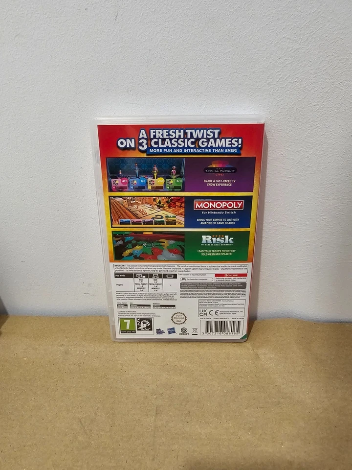 Hasbro Game Night Nintendo Switch Monopoly, Trivial Pursuit, Risk - Image 3 of 3