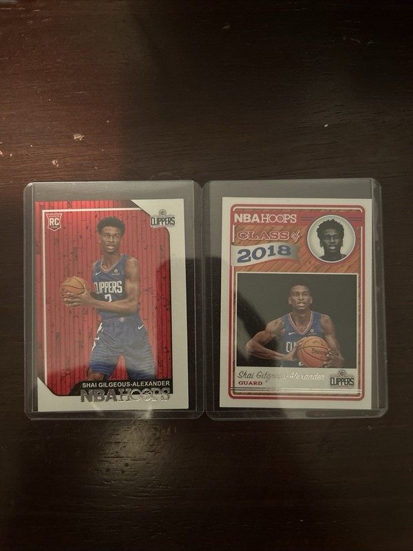 Panini Shai Gilgeous-Alexander 2018-19 Rookie 2-Card Lot NBA Hoops